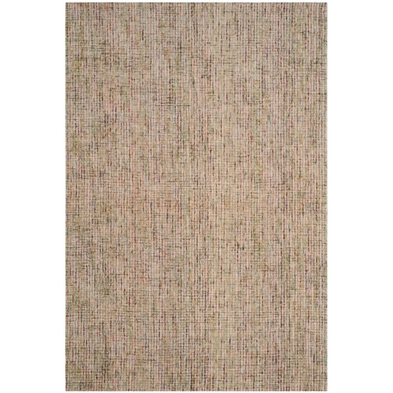 Safavieh Abstract 6' X 9' Hand Tufted Wool Rug in Gold and Blue