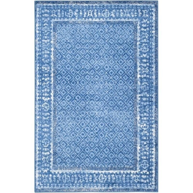 Safavieh Adirondack 8' X 8' Square Rug in Light Blue and Dark Blue