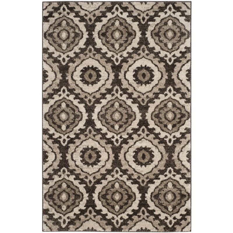Safavieh Tunisia 3' X 5' Rug in Brown and Creme