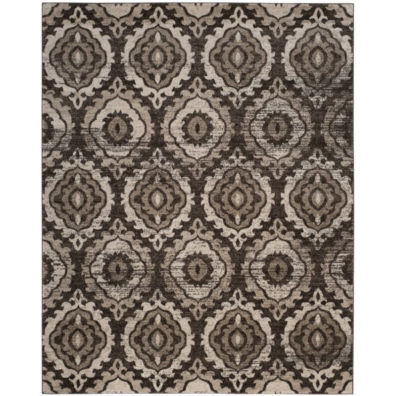 Safavieh Tunisia 8' X 10' Rug in Brown and Creme