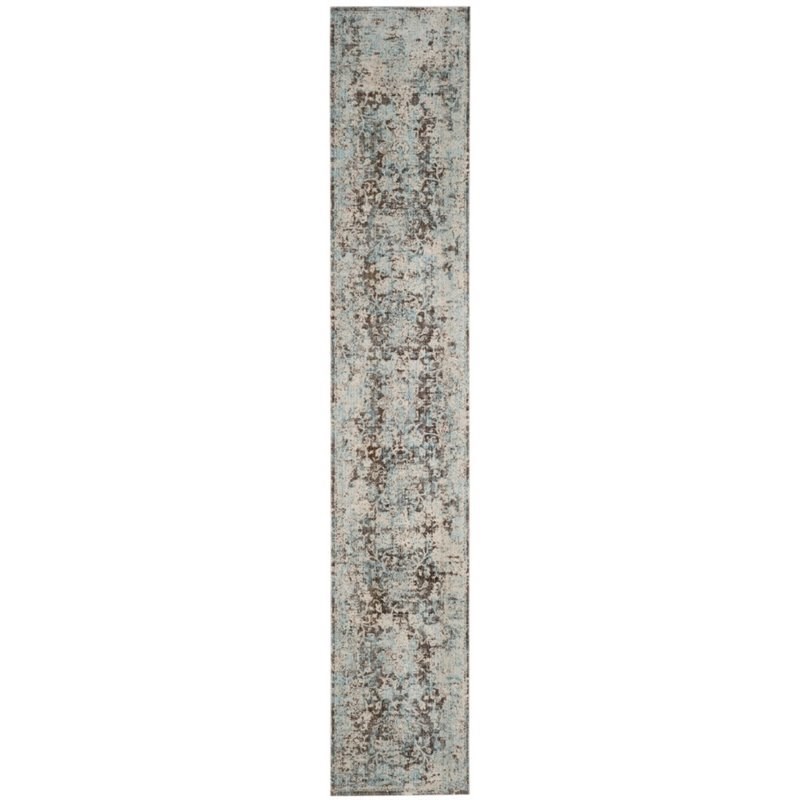 Safavieh Vintage Persian 4' X 6' Rug in Brown and Light Blue