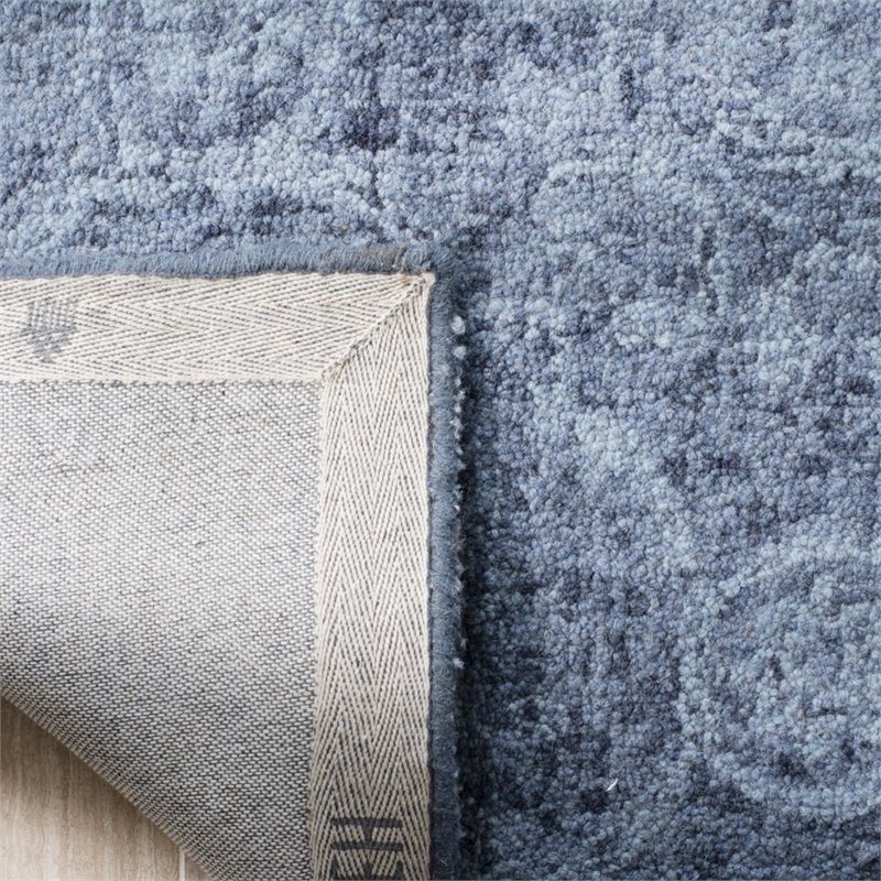 Safavieh Abstract 8' x 10' Hand Tufted Wool Rug in Blue