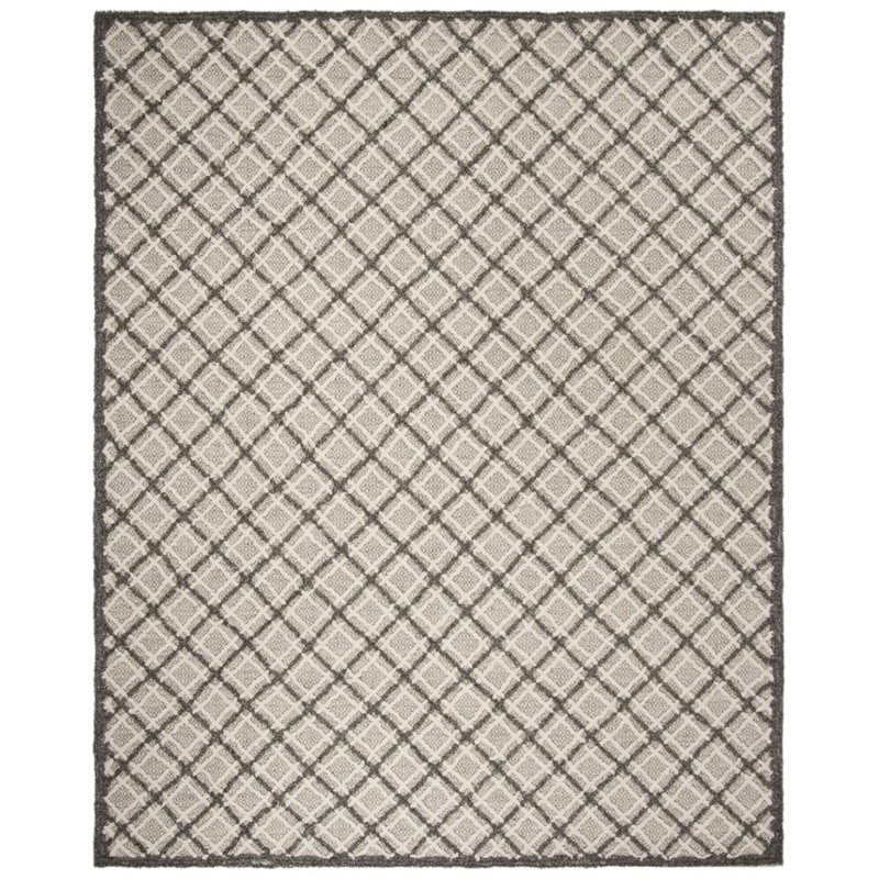 Safavieh Trace 200 5' x 8' Hand Tufted Wool Rug in Gray
