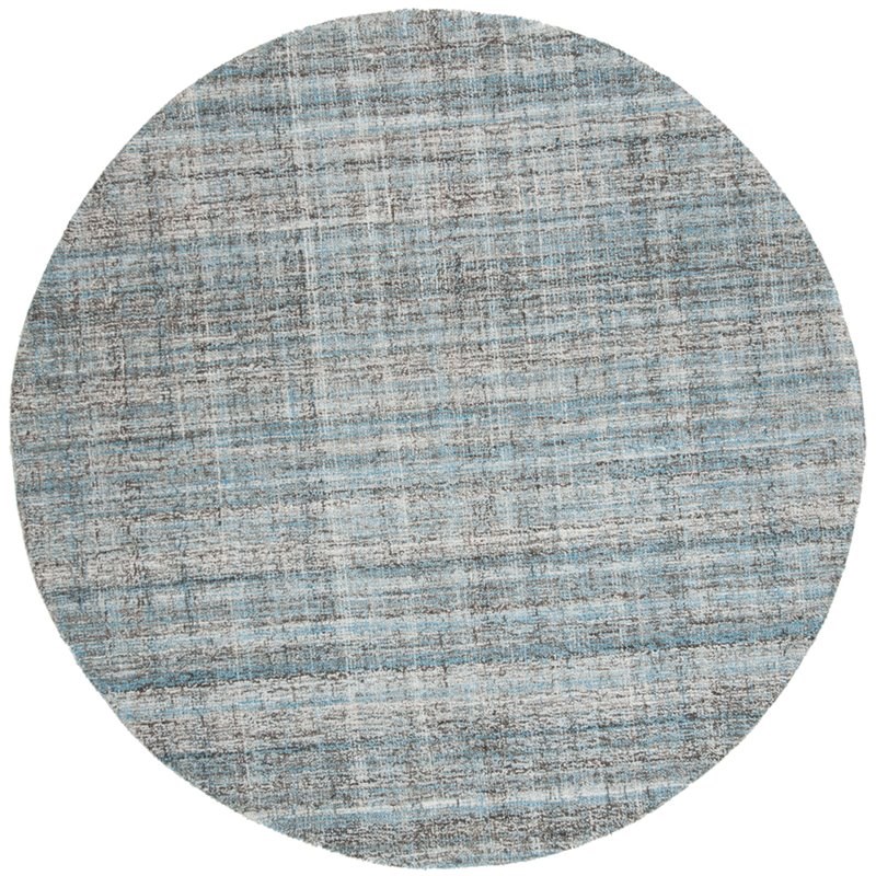 Safavieh Abstract 6' Round Hand Tufted Rug in Blue