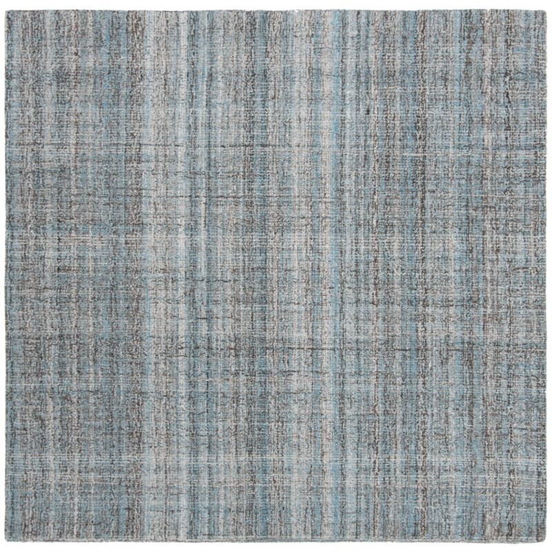 Safavieh Abstract 6' Square Hand Tufted Rug in Blue