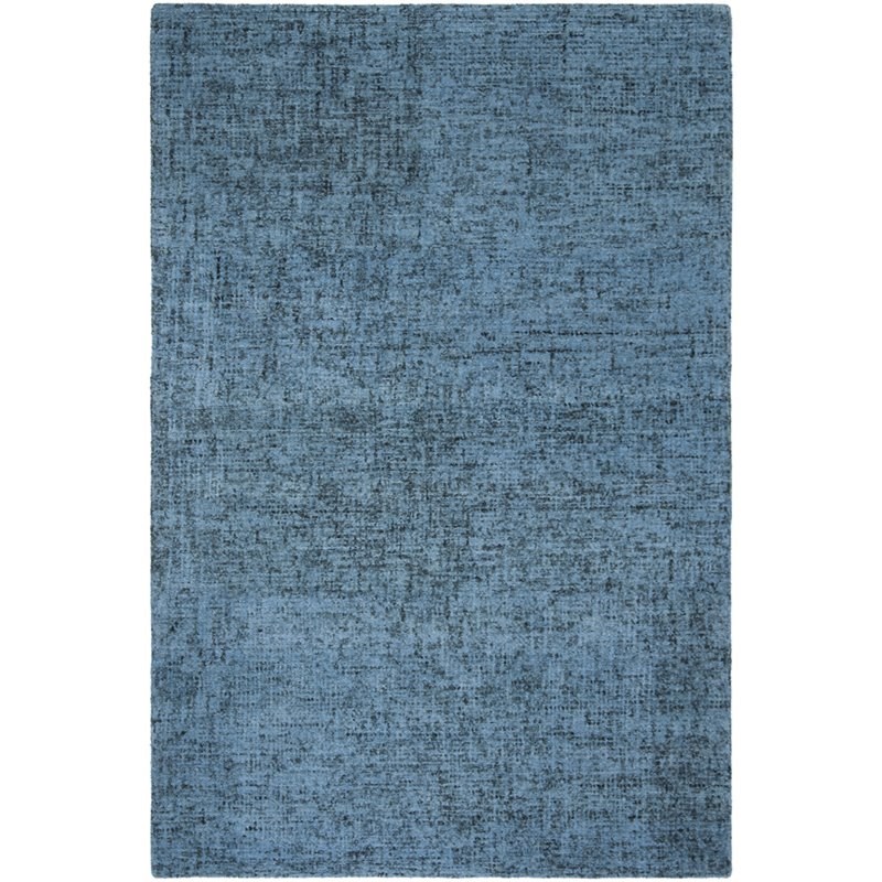 Safavieh Abstract 5' x 8' Hand Tufted Wool Rug in Blue