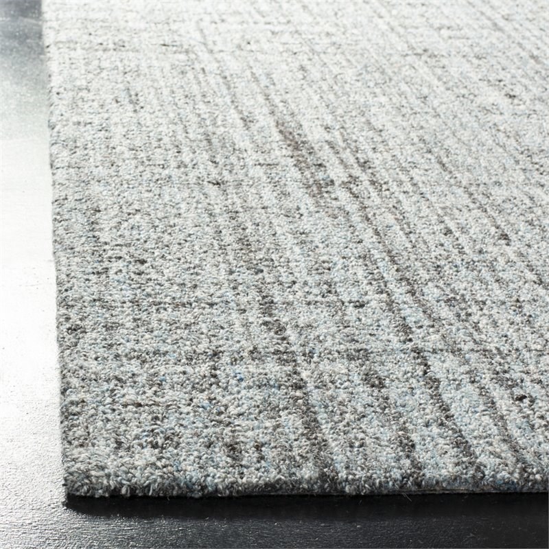 Safavieh Abstract 4' x 6' Hand Tufted Rug in Blue and Black