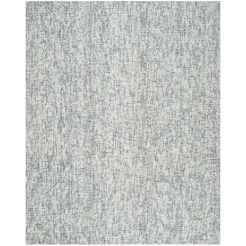 Safavieh Abstract 9' x 12' Hand Tufted Wool Rug in Blue and Charcoal