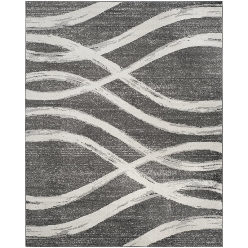Safavieh Adirondack 11' x 15' Rug in Charcoal and Ivory