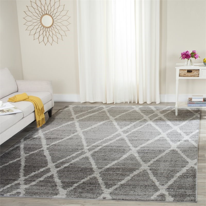 Safavieh Adirondack 10' x 14' Rug in Ivory and Silver