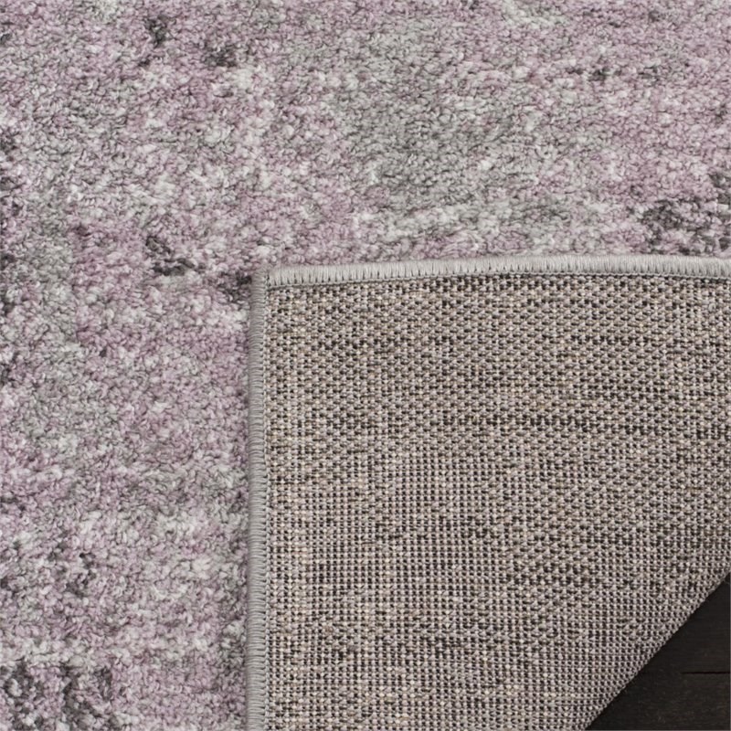 Safavieh Adirondack 4' Square Rug in Light Gray and Purple