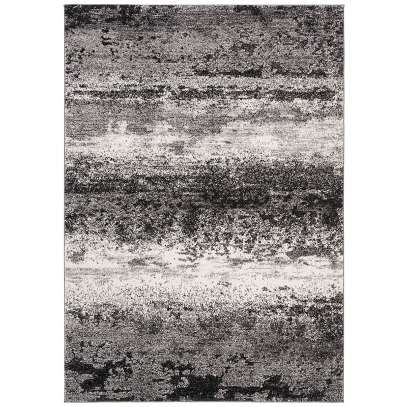 Safavieh Spirit 4' x 6' Rug in Charcoal and Light Gray