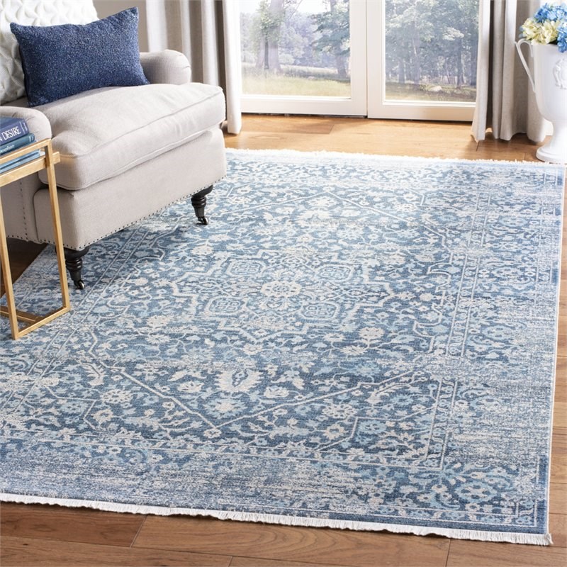 Safavieh Vintage Persian 3' x 5' Rug in Blue and Ivory