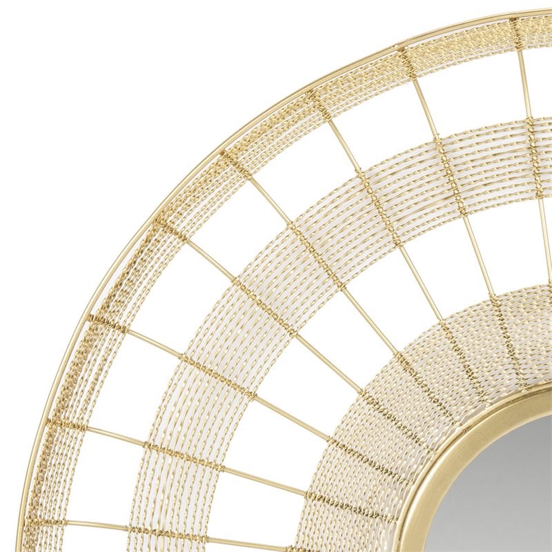 Safavieh Acton Decorative Mirror in Shiny Brass