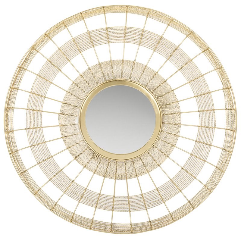 Safavieh Acton Decorative Mirror in Shiny Brass