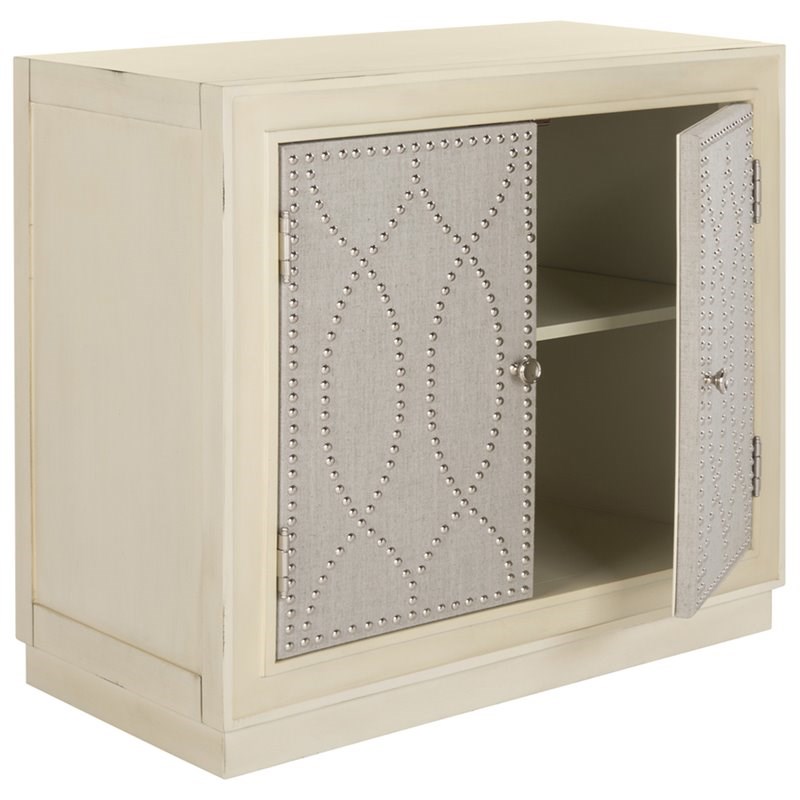 Safavieh Yuna Accent Chest in Antique Beige and Light Gray