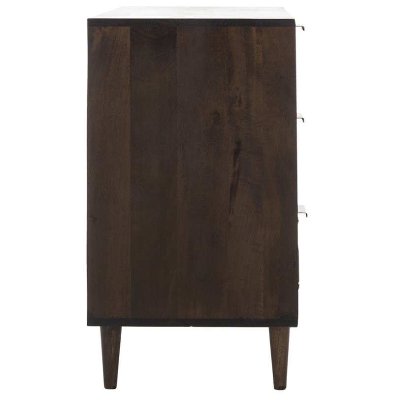 Safavieh Zinnia 3 Drawer Accent Chest in Walnut