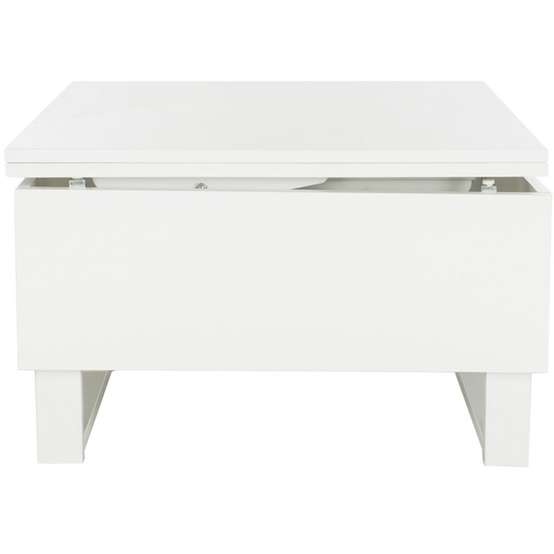 Safavieh Vanna Lift Top Coffee Table in White Homesquare