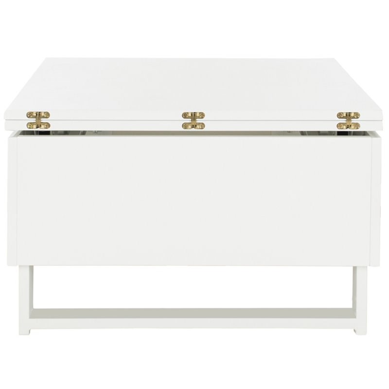 Safavieh Vanna Lift Top Coffee Table in White Homesquare