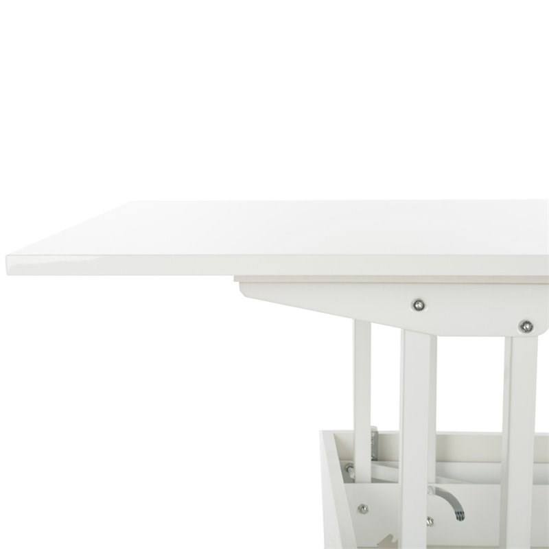 Safavieh Vanna Lift Top Coffee Table in White Homesquare