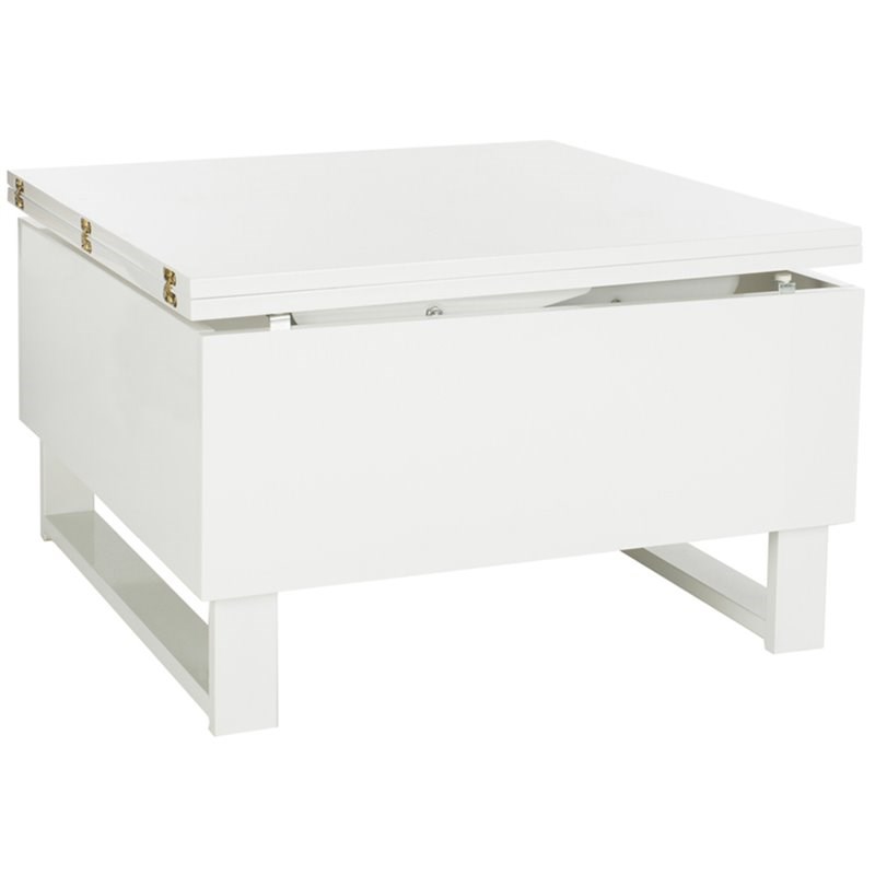 Safavieh Vanna Lift Top Coffee Table in White Homesquare