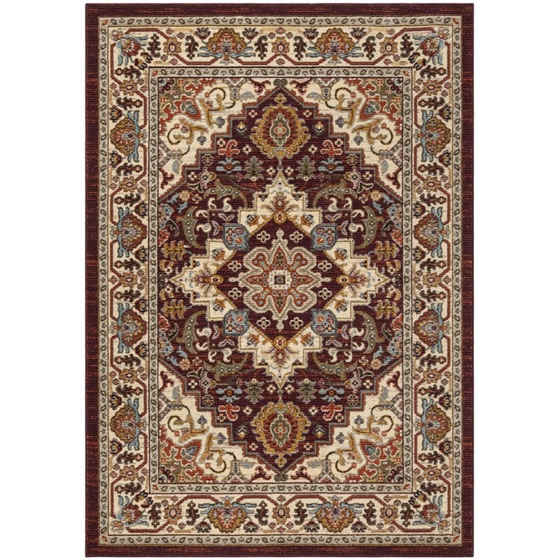 Safavieh Summit 5' x 7' Rug in Red and Cream