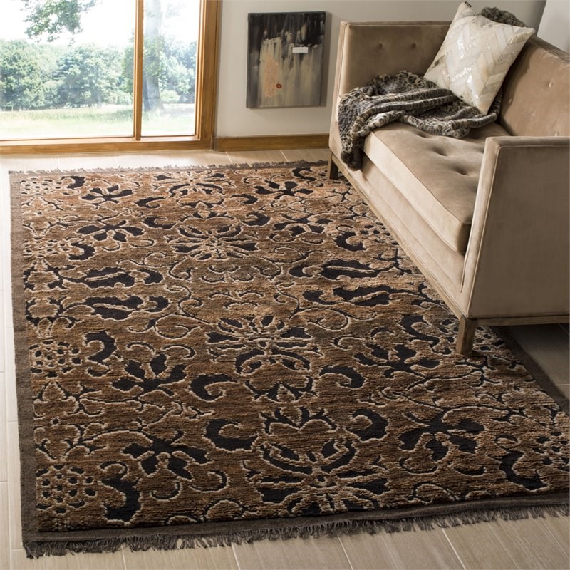 Safavieh Thomas O'Brien 8' x 10' Hand Knotted Wool Rug in Brown