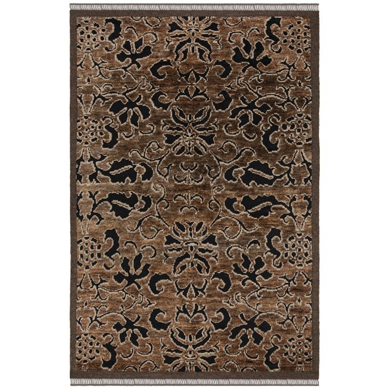 Safavieh Thomas O'Brien 8' x 10' Hand Knotted Wool Rug in Brown