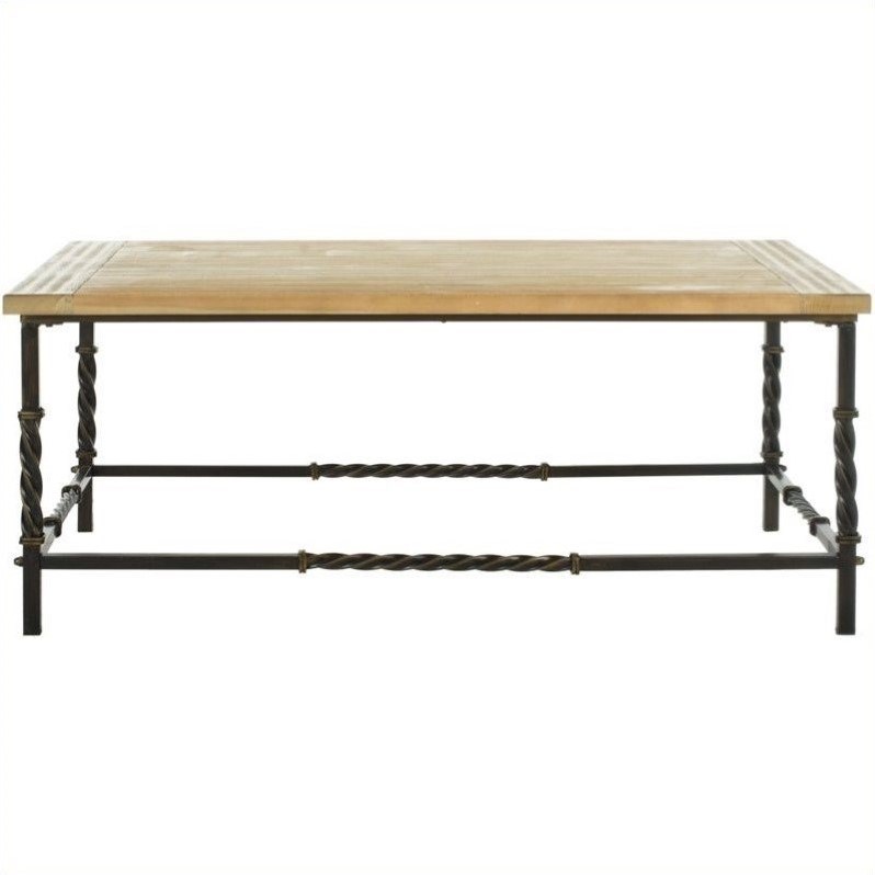 Safavieh Rowan Fir Wood Coffee Table Homesquare