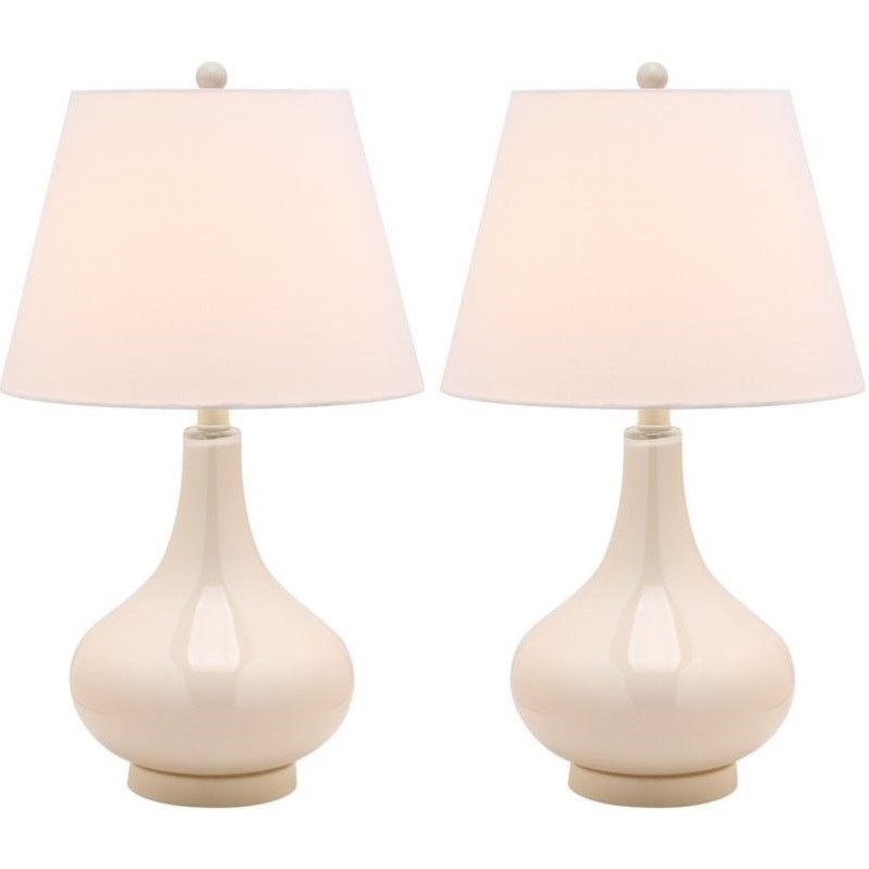 Safavieh Amy Gourd Glass Lamp (Set Of 2) in White