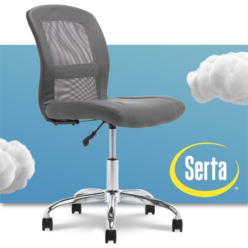 Faux Leather Office Chair, Serta Faux Leather Office Chair