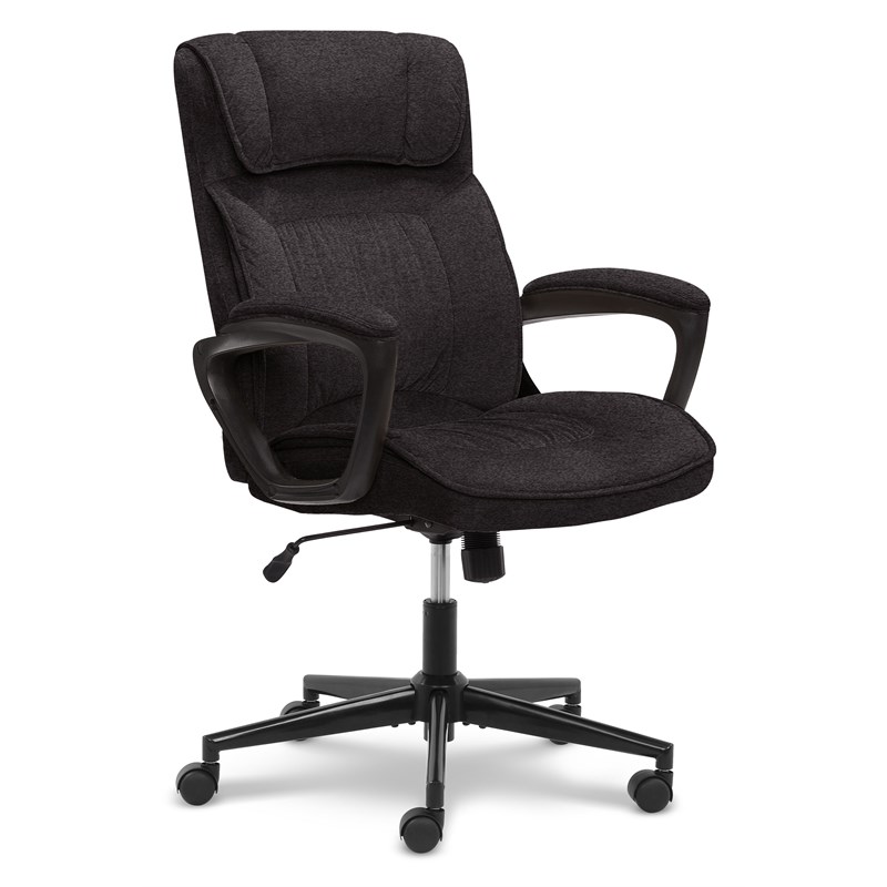 serta at home style hannah i microfiber office chair in black - chr200117