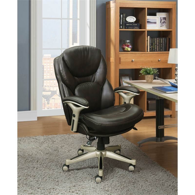 Serta Works Back In Motion Executive Office Chair In Chestnut Chr200050   1840307 2 L 