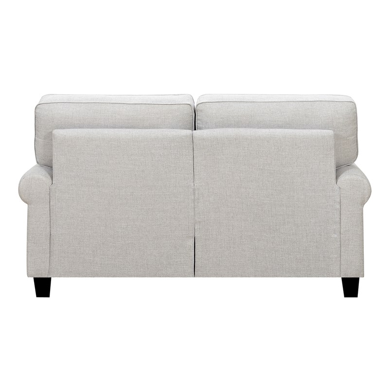 serta copenhagen 61 loveseat light gray cr48572