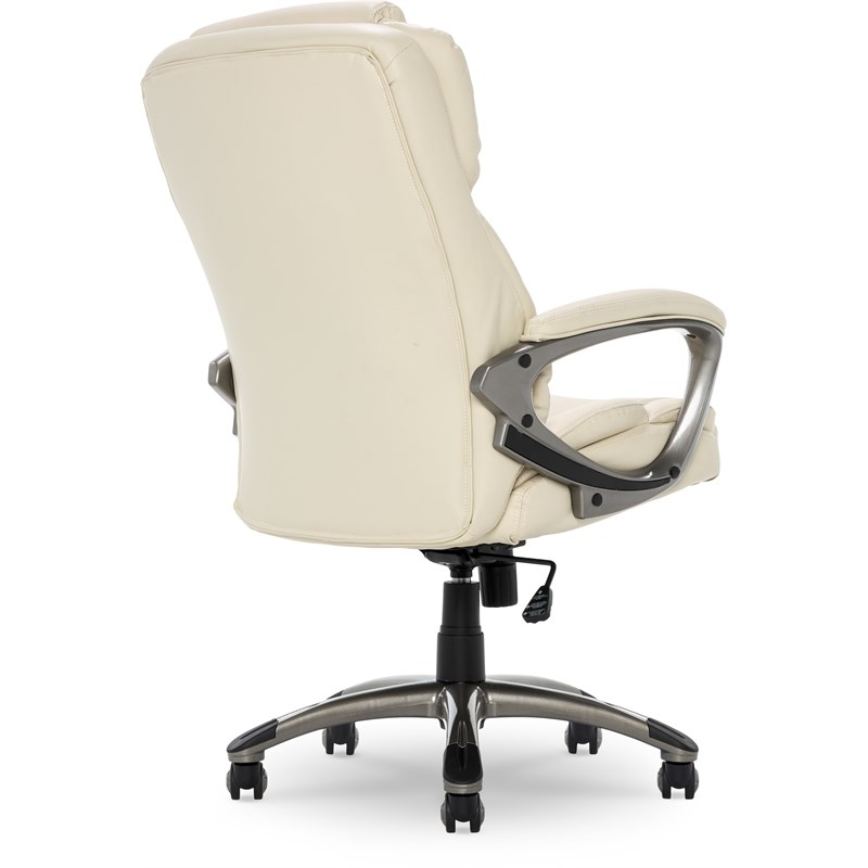 Serta Garrett Executive Office Chair Ivory White Homesquare
