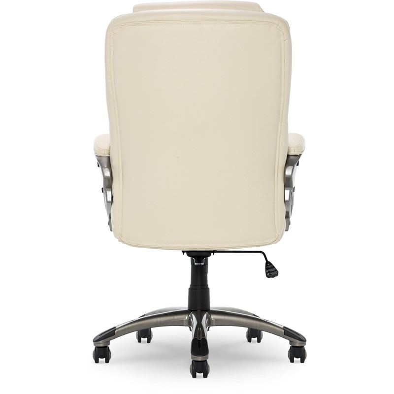 Serta Garrett Executive Office Chair Ivory White Homesquare