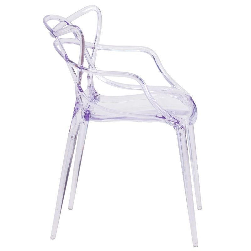 Flash Furniture Transparent Stacking Side Chair