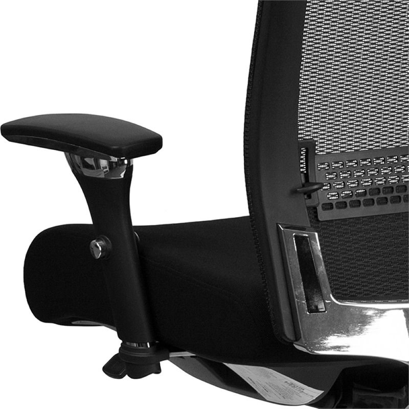 flash furniture high back mesh swivel office chair in black - go-wy-85h-gg