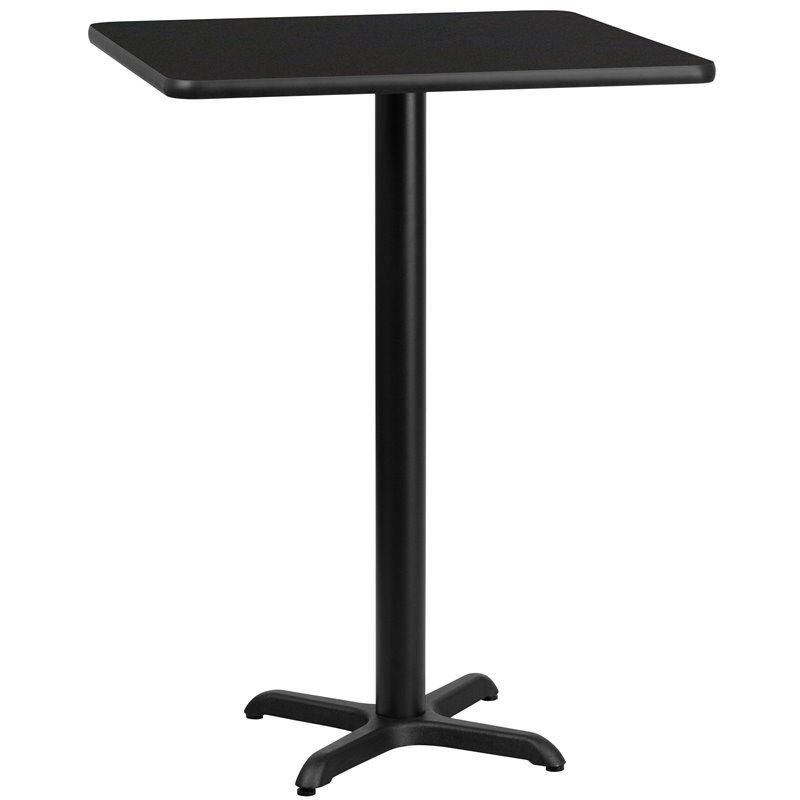Flash Furniture 30Sq Laminate Table-X-Base In Black