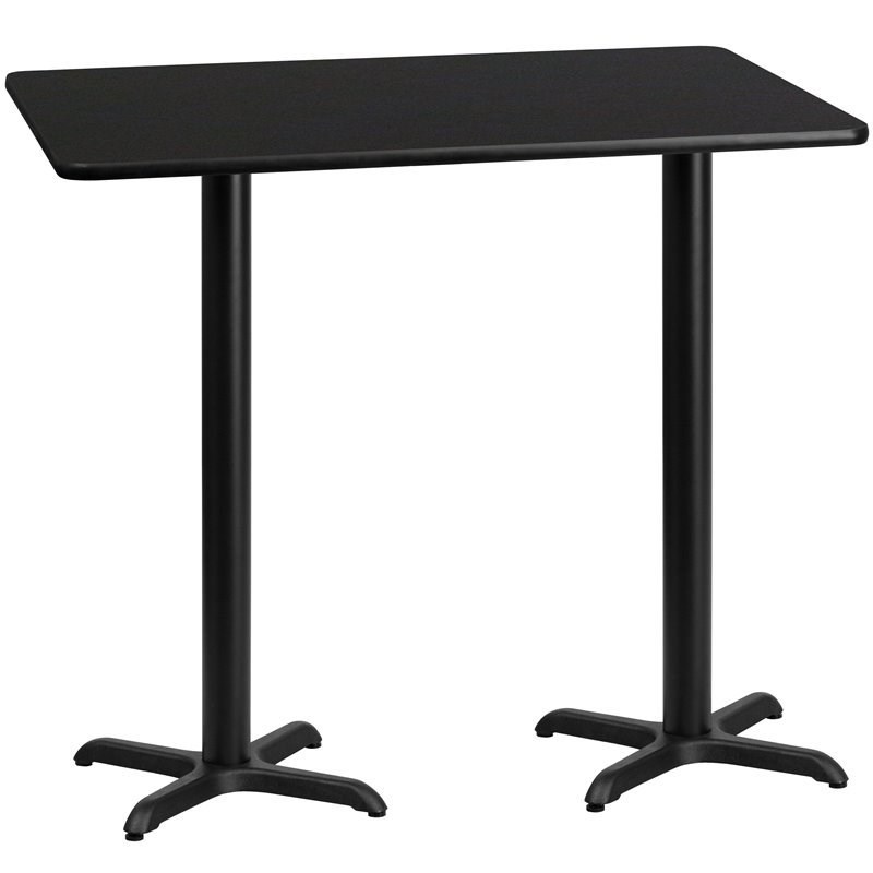 Flash Furniture 30X60 Laminate Table-X-Base In Black