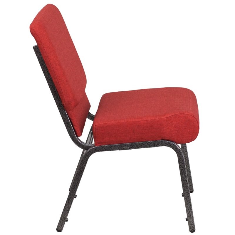 Flash Furniture Hercules Armless Stacking Chair in Red