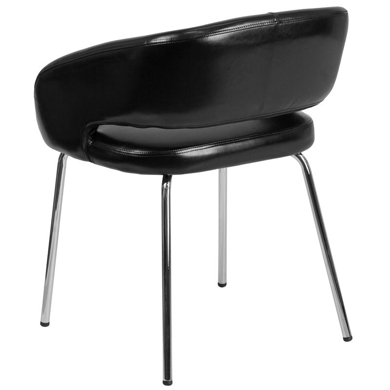 Flash Furniture Fusion Leather Chair in Black