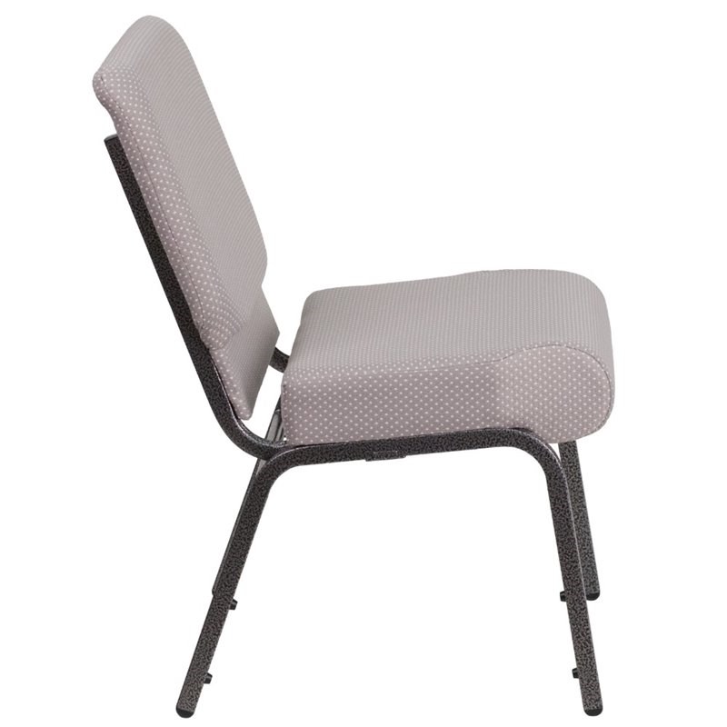 Flash Furniture Hercules Armless Stacking Chair in Gray