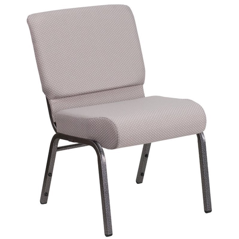 Flash Furniture Hercules Armless Stacking Chair in Gray