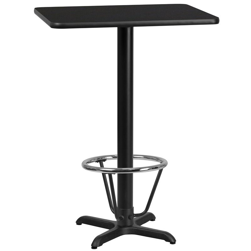 Flash Furniture 24X30 Laminate Table-X-Base In Black