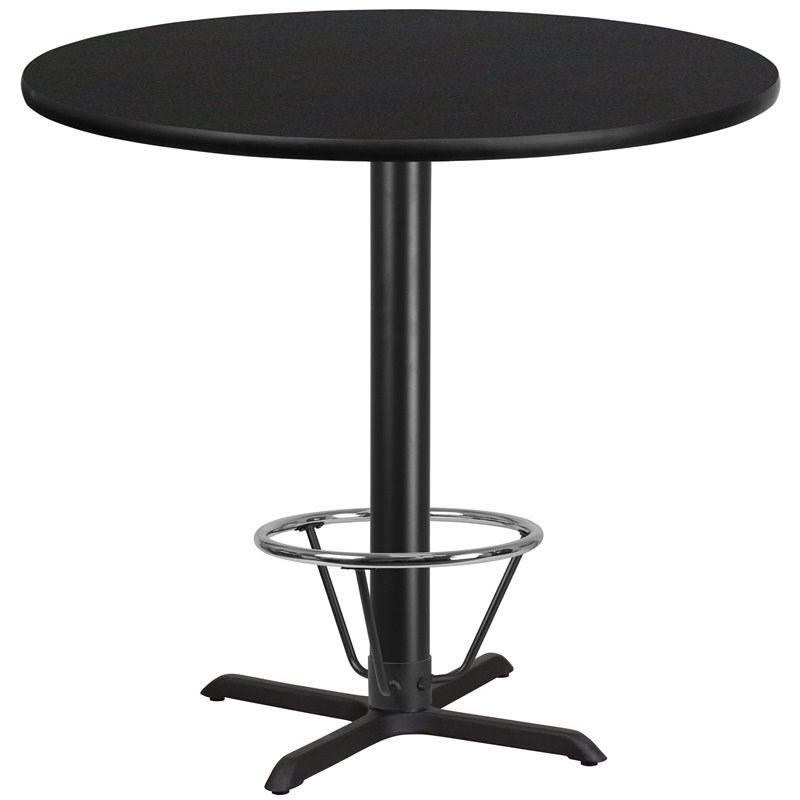 Flash Furniture 42Rd Laminate Table-X-Base In Black