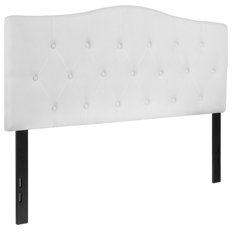 Flash Furniture Cambridge Tufted Full Panel Headboard in White