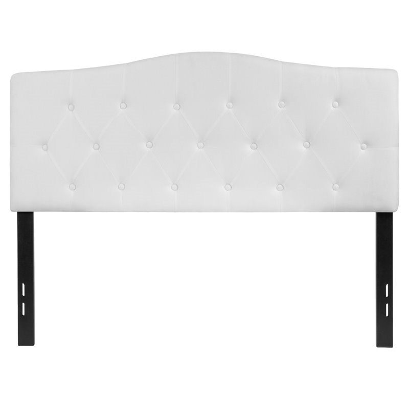 Flash Furniture Cambridge Tufted Full Panel Headboard in White