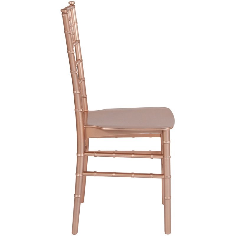 Flash Furniture Hercules Chiavari Dining Chair in Rose Gold