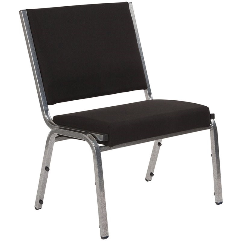 Flash Furniture Hercules Fabric Bariatric Medical Reception Chair in Black